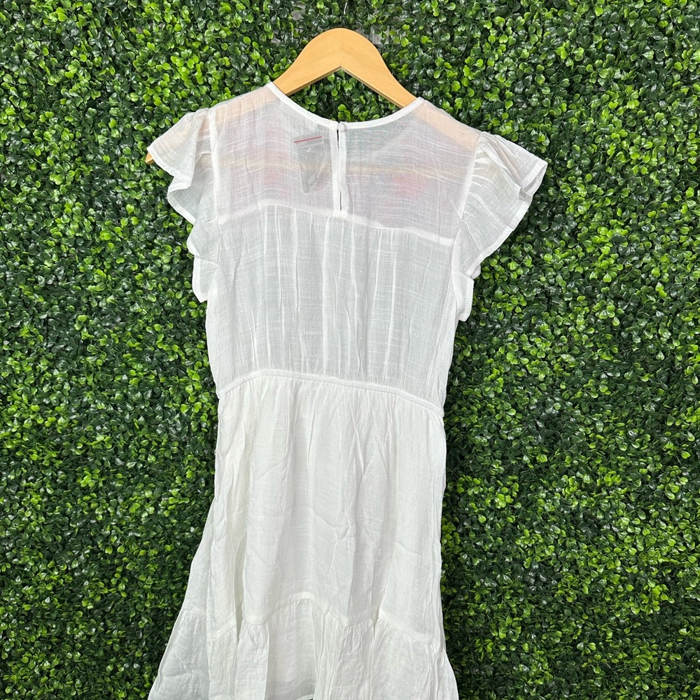 Nwt Mine White Dress with Pink Floral Embroidery - Picture 10 of 12
